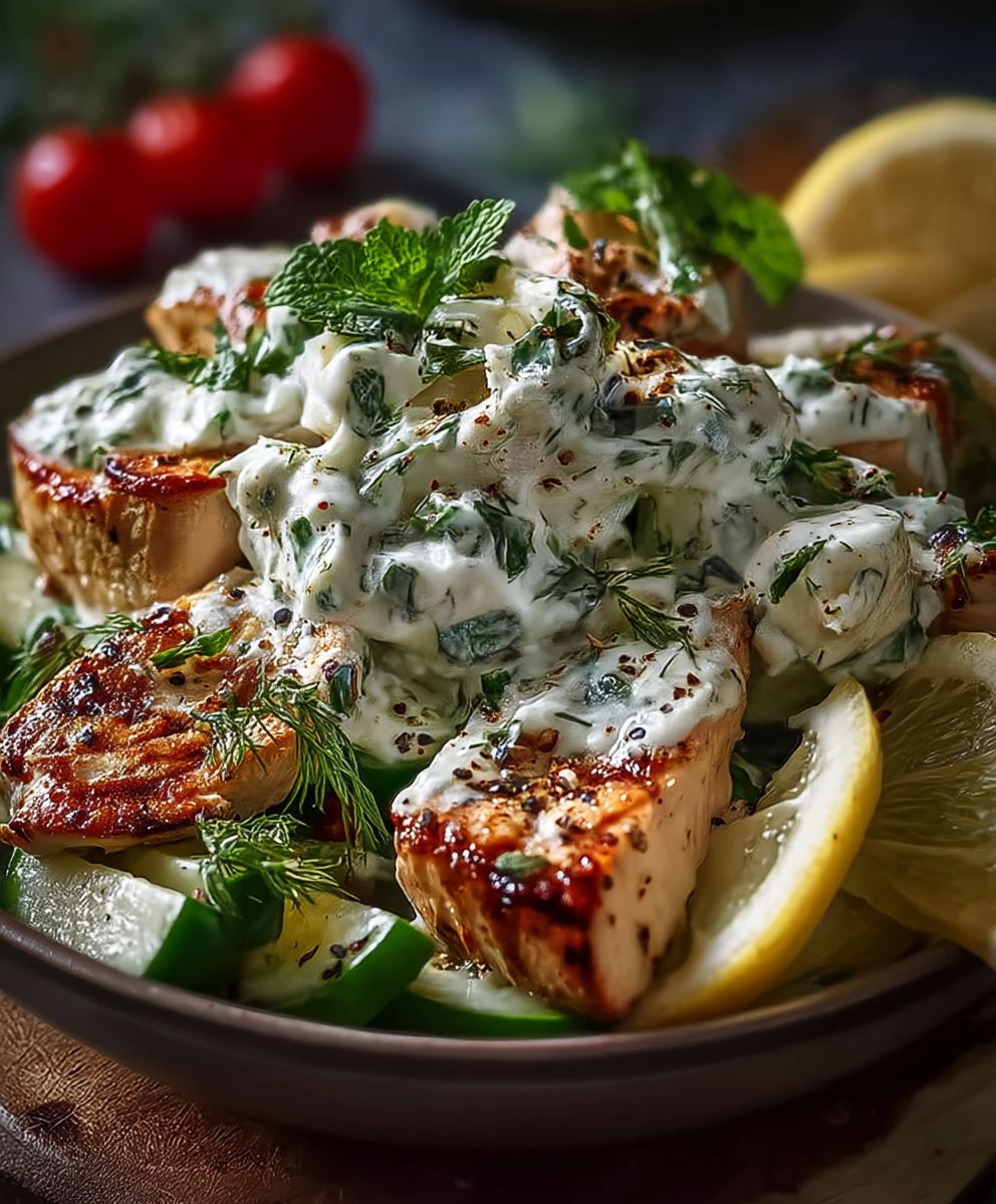 Griechisches Hähnchen Tzatziki