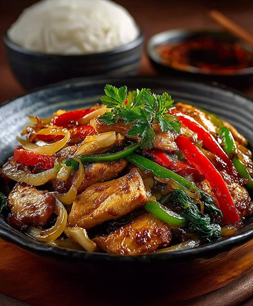 Chinesische Hähnchenpfanne