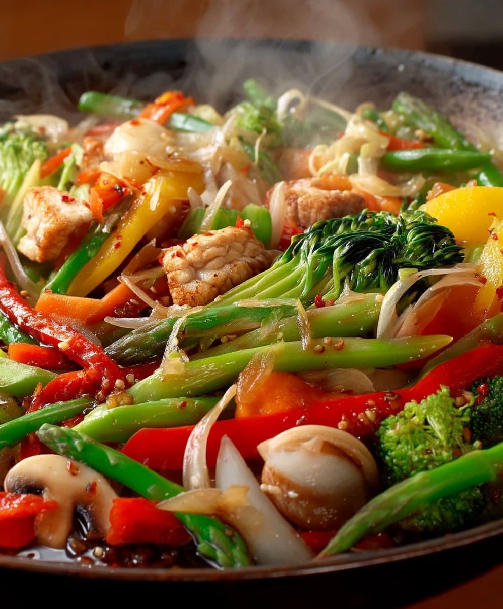 Wok Gemüse knackig zubereiten