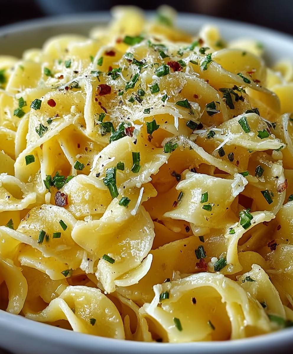 Knoblauchbutter Nudeln einfach