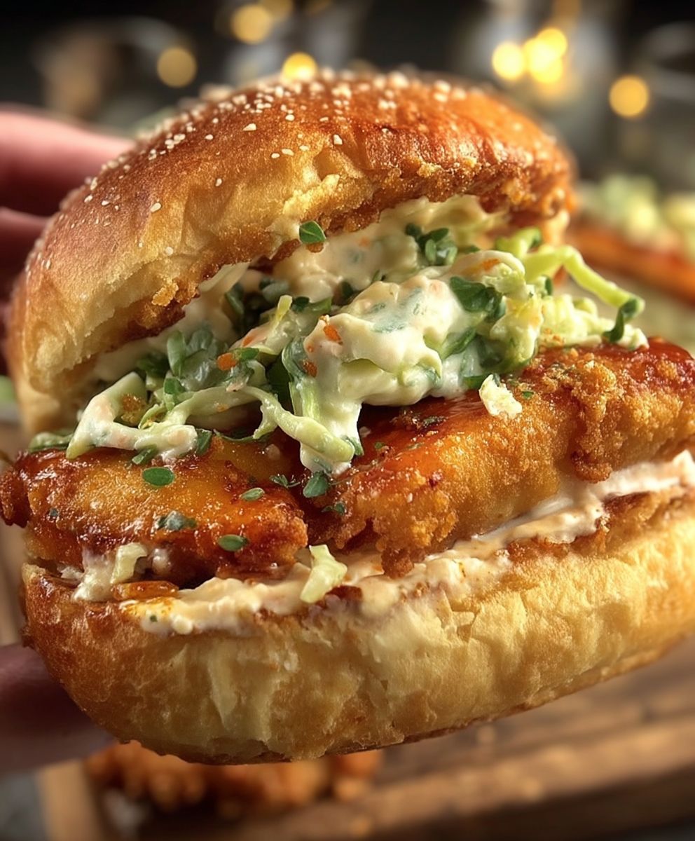 Crispy Chicken Burger Hot Honey