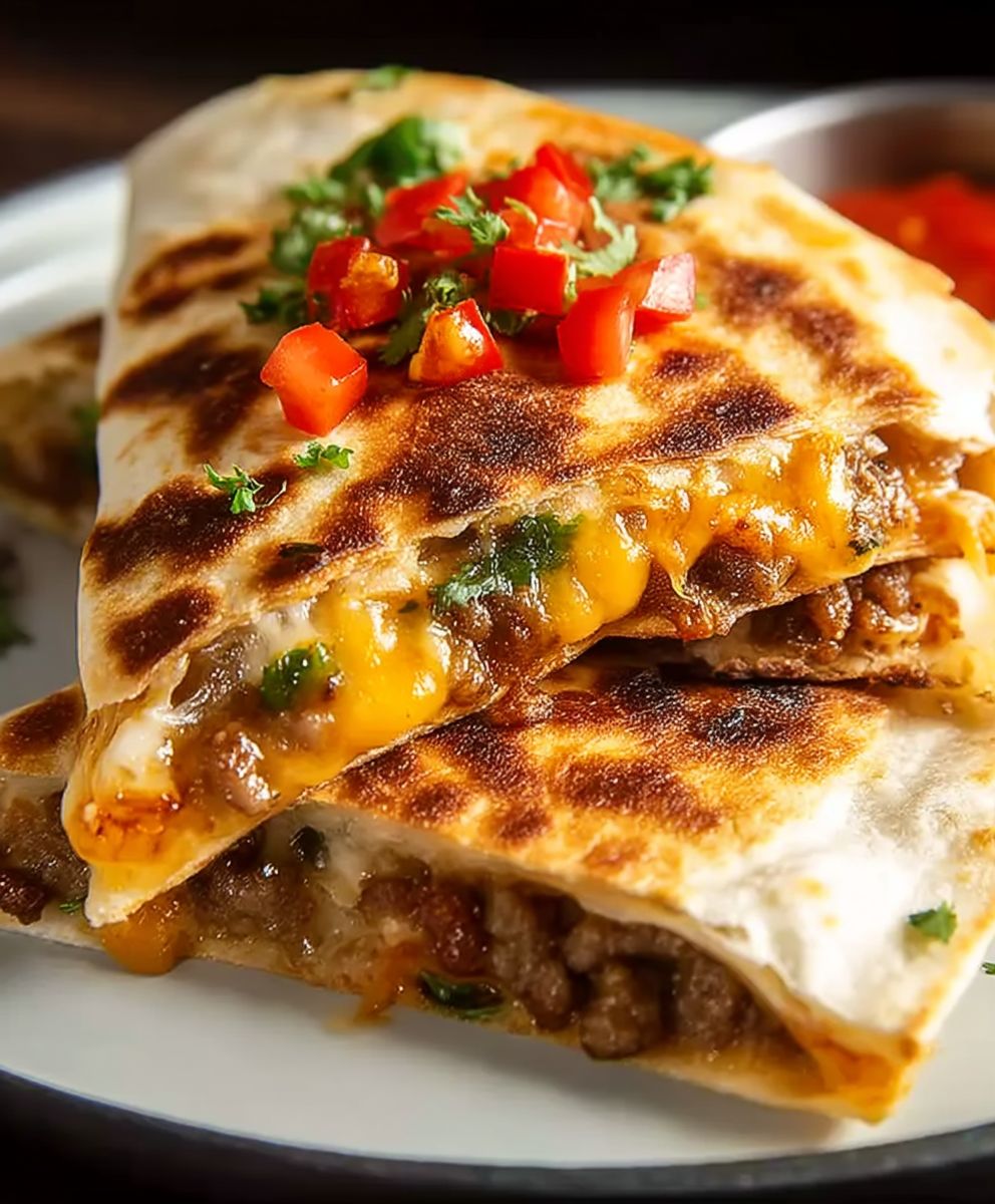 Wurst Käse Frühstück Quesadillas