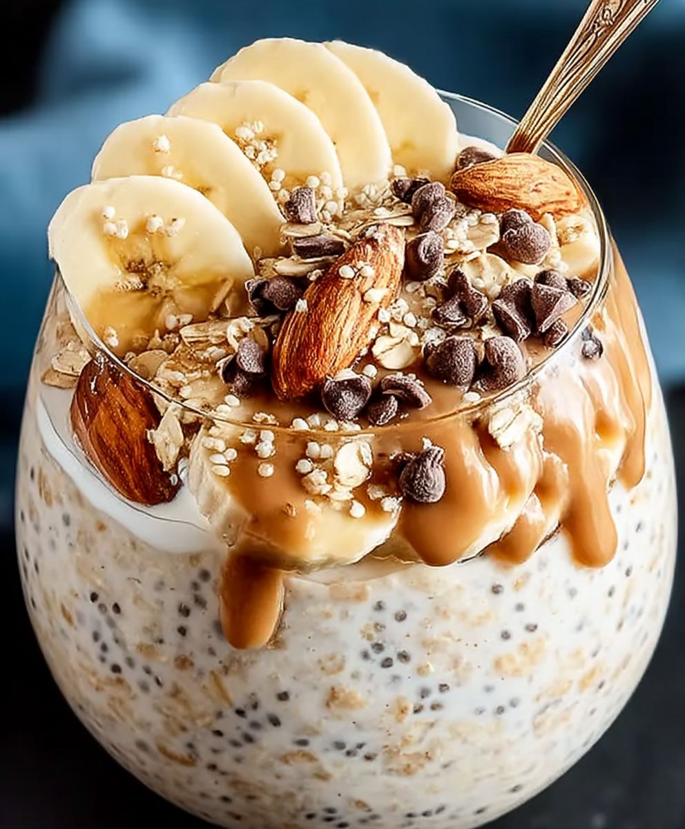 Bananenbrot Overnight Oats