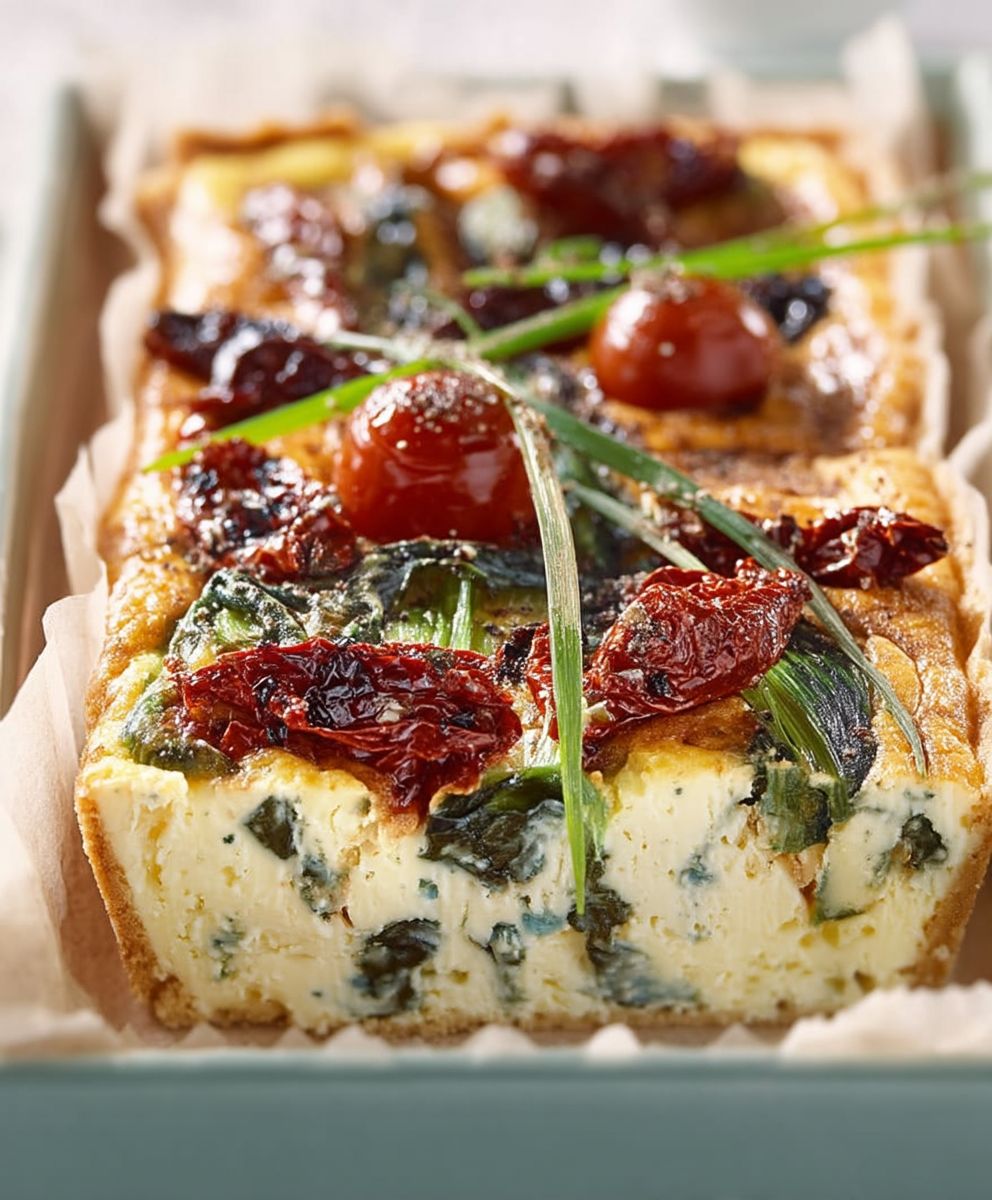 Lauchkuchen getrocknete Tomaten