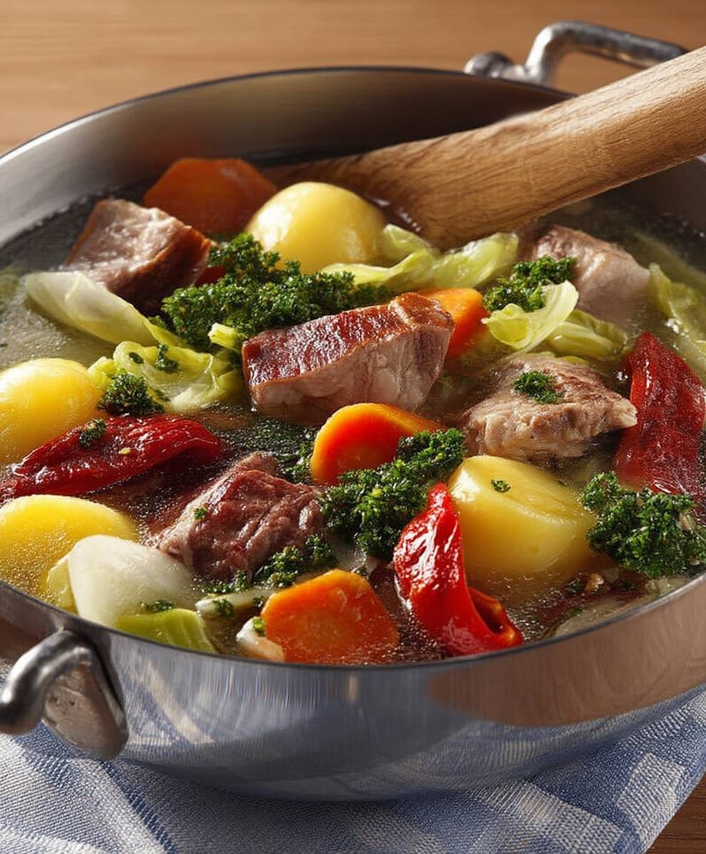 Gemüseeintopf mit Fleisch