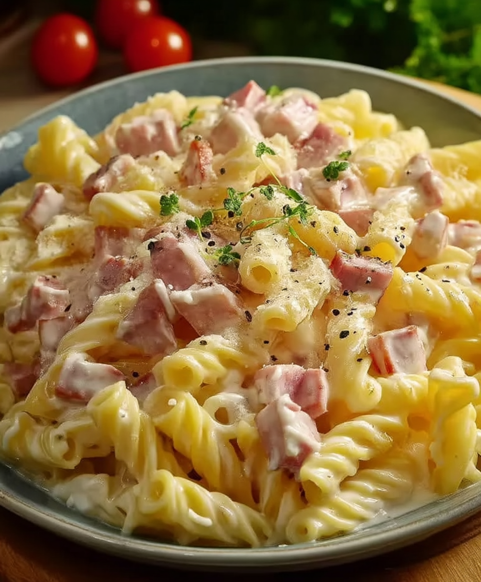 Käse Schinken Nudeln