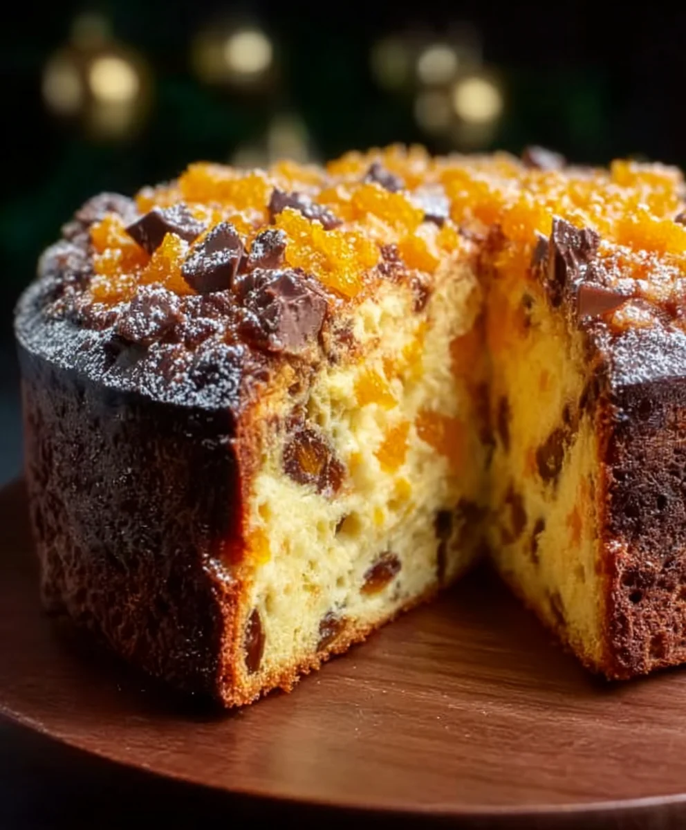 Panettone Kuchen mit Orangencrème
